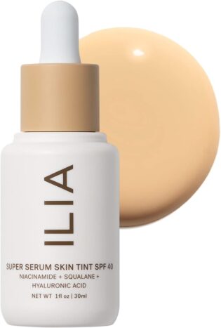 51yAyhrHtlL._AC_SL1000_.jpg ILIA Beauty Super Serum Skin Tint Foundation SPF 40 - ST4 Formosa For Women 1 oz Foundation