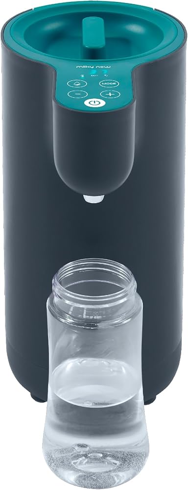 Babymoov Préparateur de biberons instantané Milky Now - Chauffe et maintient au chaud jusqu'à 6h - Jusqu'à 12 biberons, bleu