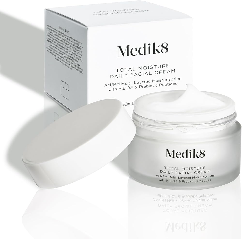 Medik8 Total Moisture Daily Facial Cream – Hydratant à l'Acide Hyaluronique,Crème de Jour et de Nuit pour le Visage, Hydratation Instantanée, Profonde et Durable Cliniquement Prouvée – 50 ml - Image 7