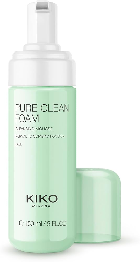 KIKO Milano Pure Clean Foam, Mousse Visage Nettoyante Et Purifiante