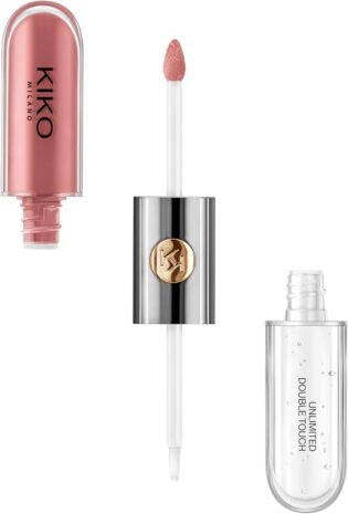 615yBH0Mf5L._AC_SL1000_.jpg KIKO Milano Unlimited Double Touch 131 | Rouge À Lèvres Liquide En 2 Étapes, Fini Lumineux. Tenue Jusqu’À 12 Heures. Base Colorée Sans Transfert | Rouge à lèvres liquide 2 étapes | Couleur + Brillance | Durée 12 heures | Sans transfert | Lumineux