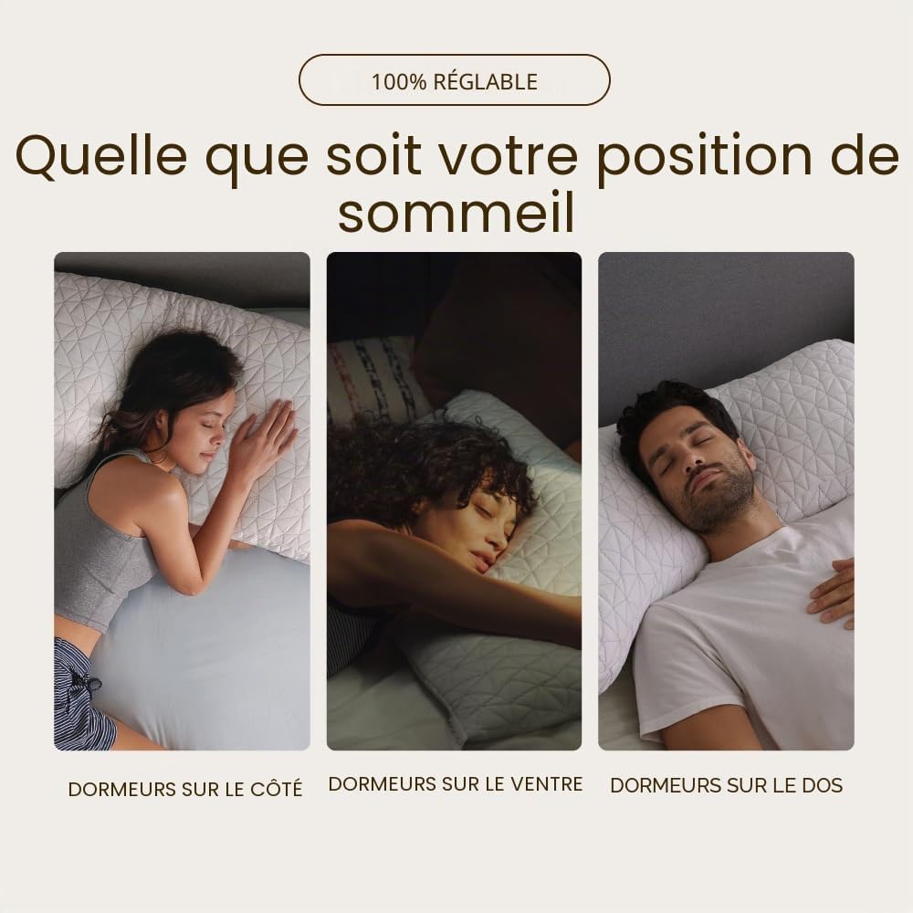 Coop Home Goods - Mousse à mémoire de forme à coupe croisée – Remplissage d'oreiller de densité moyenne de 0,9 kg – Recharge pour personnaliser votre oreiller réglable de qualité supérieure – Certifié - Image 5