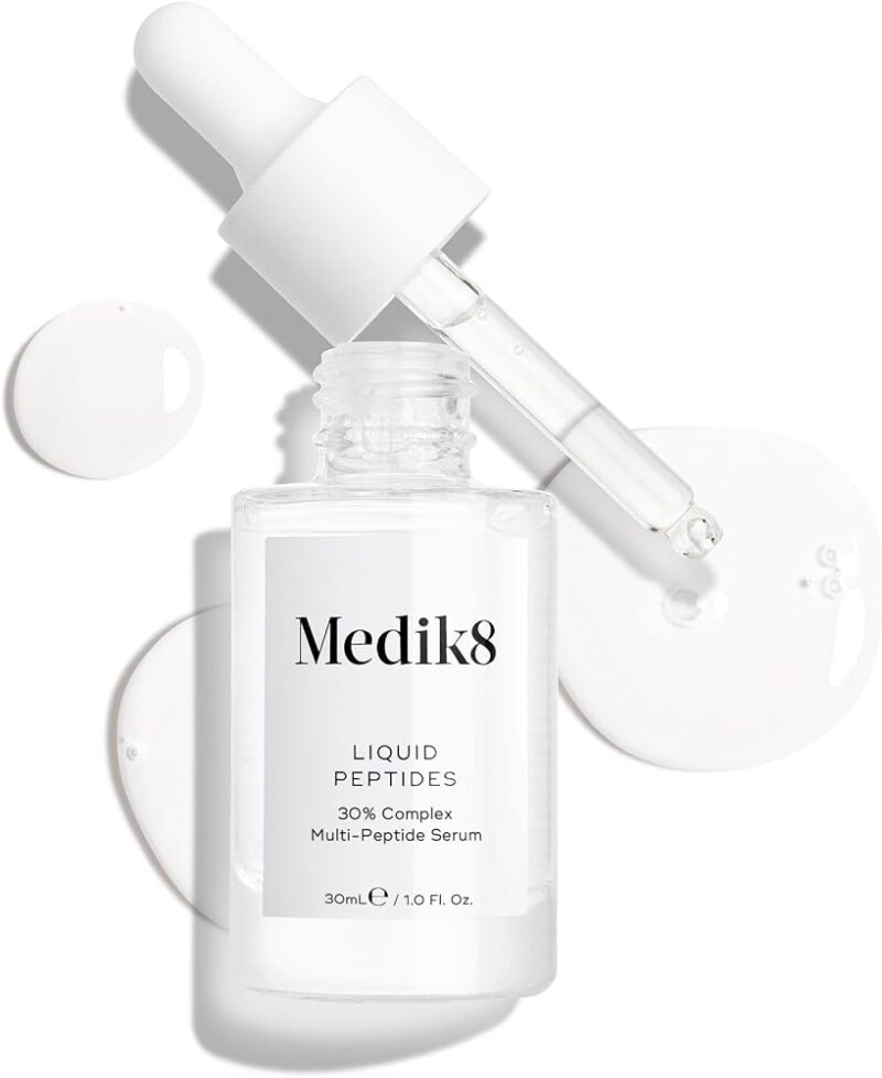Medik8 Peptides Liquides - Sérum Anti-Âge Multi-Peptides à 30%. - La Technologie Drone-Targeted Lisse les Rides et Repulpe - Favorise la Production de Collagène - 30ml