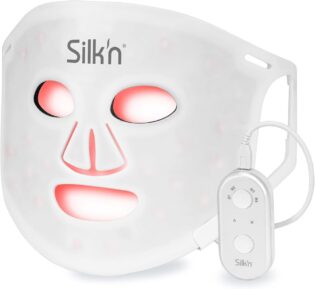 61JGKEalvHL._AC_SL1000_.jpg Silk'n Masque Visage LED - LED Face Mask 100 - Masques pour le visage avec Lumière Rouge Anti-Âge - Sans fil, 100 LED