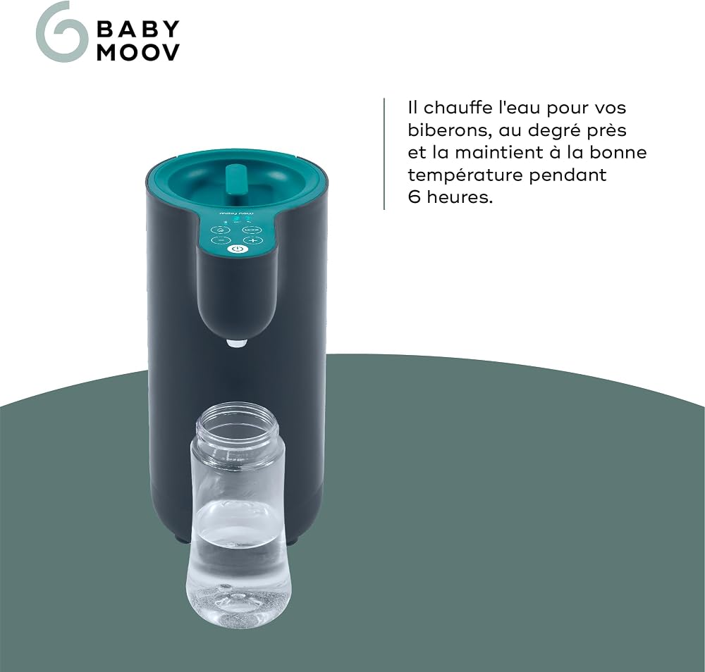 Babymoov Préparateur de biberons instantané Milky Now - Chauffe et maintient au chaud jusqu'à 6h - Jusqu'à 12 biberons, bleu - Image 3