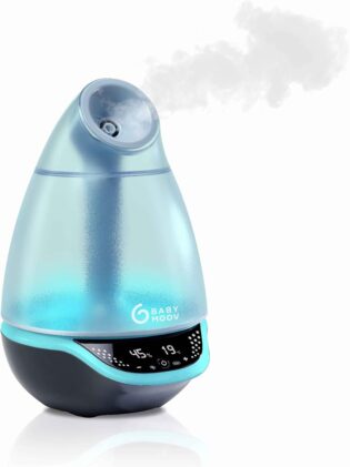 61Nq2Ux9zL._AC_SL1000_.jpg Babymoov Humidificateur d'air Hygro(+) - Vapeur Froide, Ultra Silencieux 25dB, Longue Autonomie jusqu'à 22h, Arrêt Automatique, Veilleuse multicolore, Simple à Utiliser