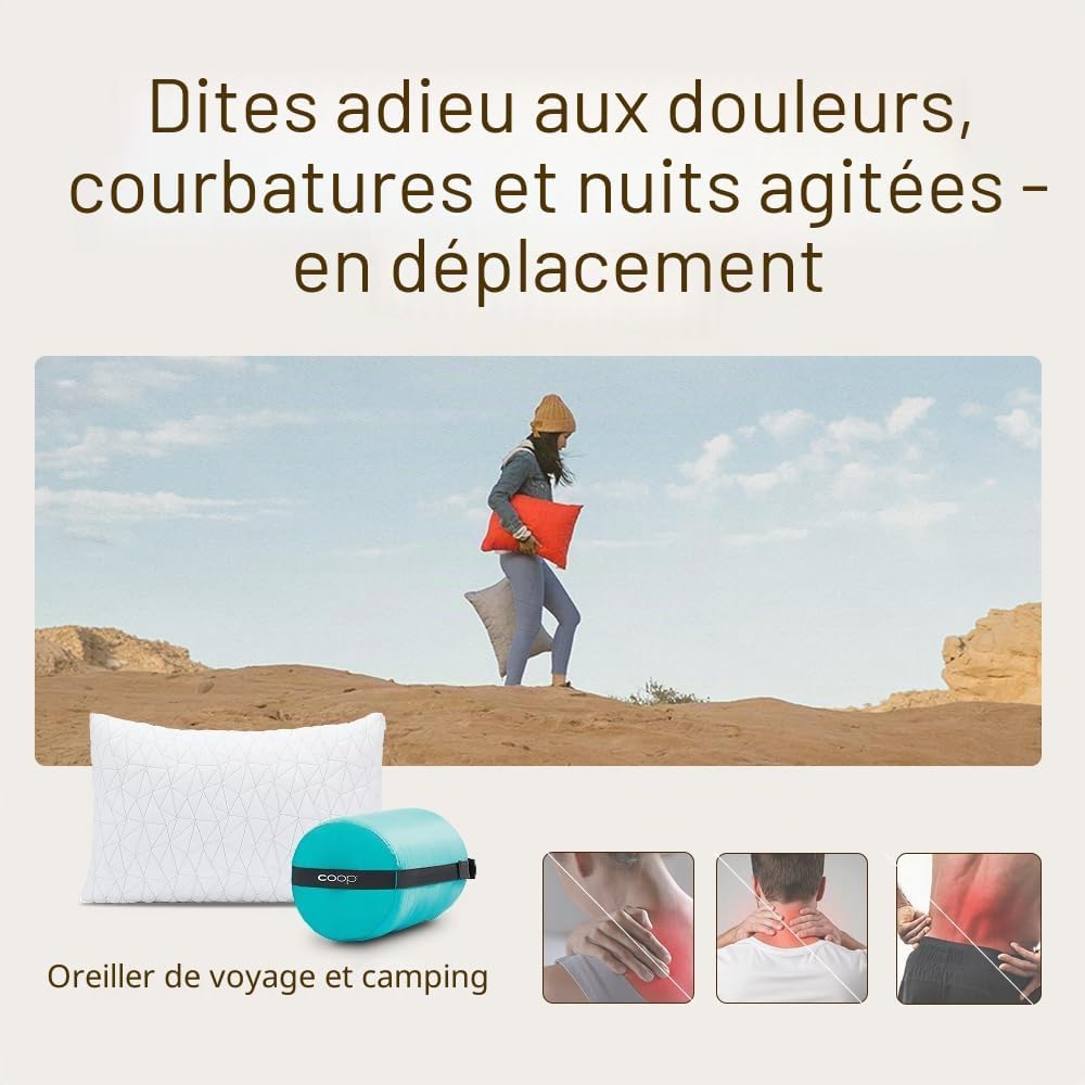 Coop Home Goods Prime Déchiquetés Camping De Mousse De Mémoire Couverture De Rayonne Viscose - Compressibles - Accueil Produits Comprend Le Stuff Sac Idéal pour La Randonnée Et Voyage 19 "X 14" - Image 6