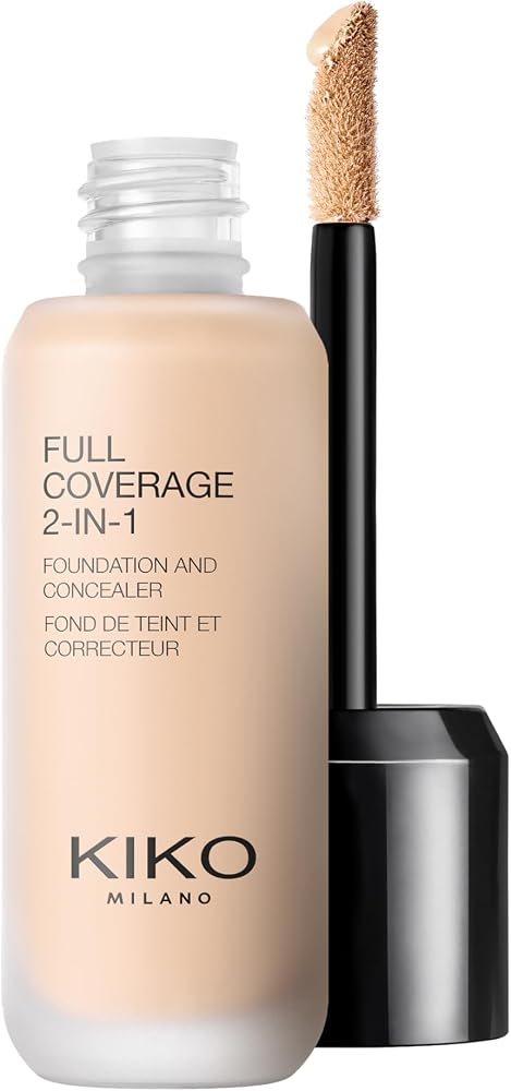 KIKO Milano Full Coverage 2-in-1 Foundation & Concealer 06 - WB 15, Fond De Teint/Correcteur 2 En 1 À Couvrance Élevée - Image 14