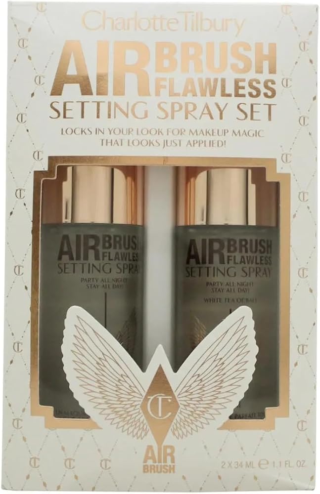 CHARLOTTE TILBURY Airbrush Flawless Setting Spray Set 2 x 34 ml
