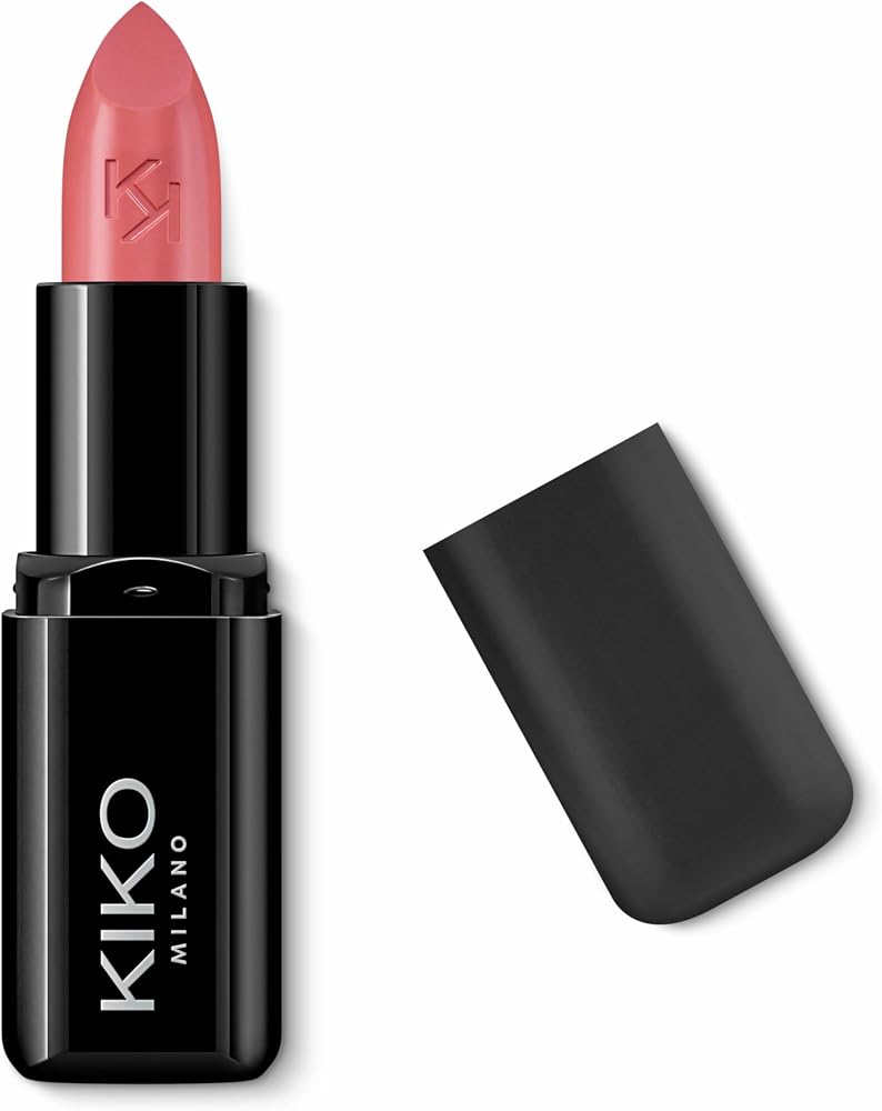 KIKO Milano Smart Fusion Lipstick - Teinte 405 Vintage Rose | Riche et Nourrissant | Fini Lumineux | Huile d’Argan | Couvrance Moyenne à Élevée