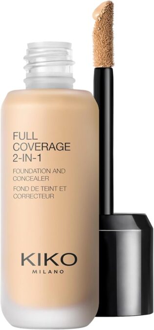 61eJvJ3OCwL._AC_SL1000_.jpg KIKO Milano Full Coverage 2-in-1 Foundation & Concealer 06 - WB 15, Fond De Teint/Correcteur 2 En 1 À Couvrance Élevée