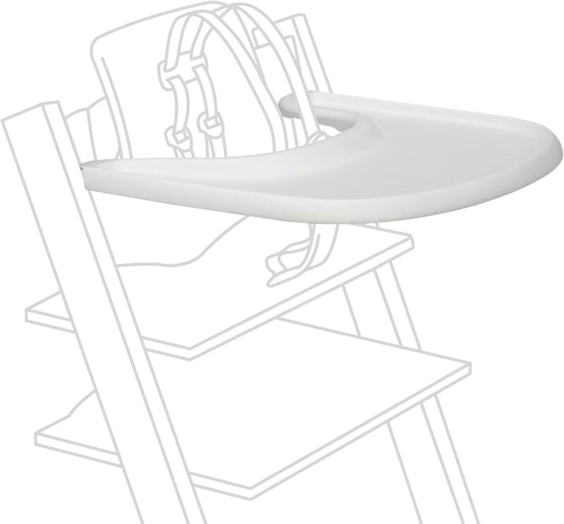 Stokke Plateau blanc – Compatible avec l'ensemble Tripp Trapp Baby – Pratique à utiliser et à nettoyer – Fabriqué en plastique sans BPA – Convient aux tout-petits de 6 à 36 mois