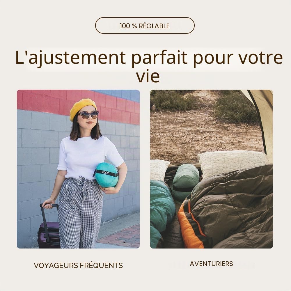 Coop Home Goods Prime Déchiquetés Camping De Mousse De Mémoire Couverture De Rayonne Viscose - Compressibles - Accueil Produits Comprend Le Stuff Sac Idéal pour La Randonnée Et Voyage 19 "X 14" - Image 5