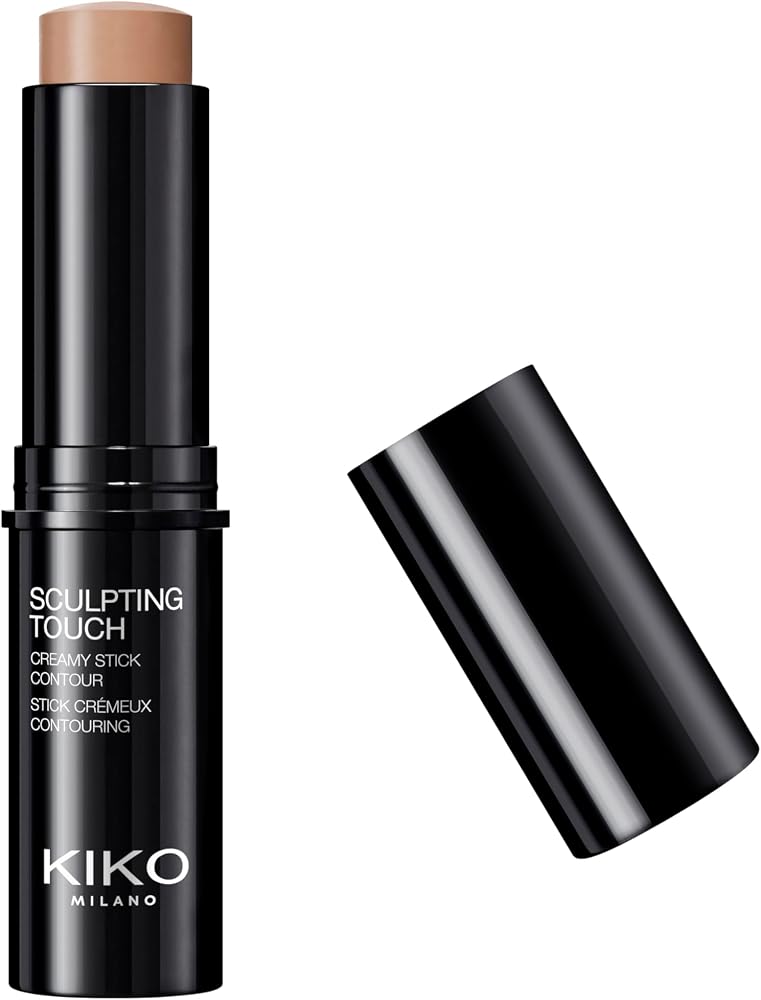 KIKO Milano Sculpting Touch Creamy Stick Contour - Teinte 200 Hazelnut | Fini Mat | Crémeux | Noix Africaine et Extrait de Pistache | Estompable