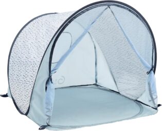 716XFWYJHuL._AC_SL1000_.jpg Babymoov Tente Anti-UV Bébé - Haute Protection Solaire FPS 50+ - Moustiquaire Intégrée - Système Pop Up - Grande Tente de Plage, Blue Waves