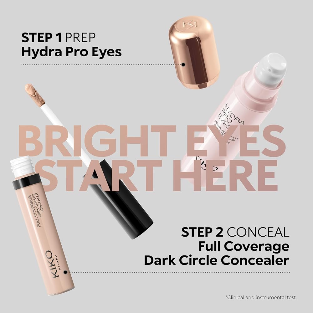 KIKO Milano Full Coverage Dark Circles Concealer 03 | Correcteur Liquide Haute Couvrance Pour Le Contour Des Yeux Et Le Visage - Image 8