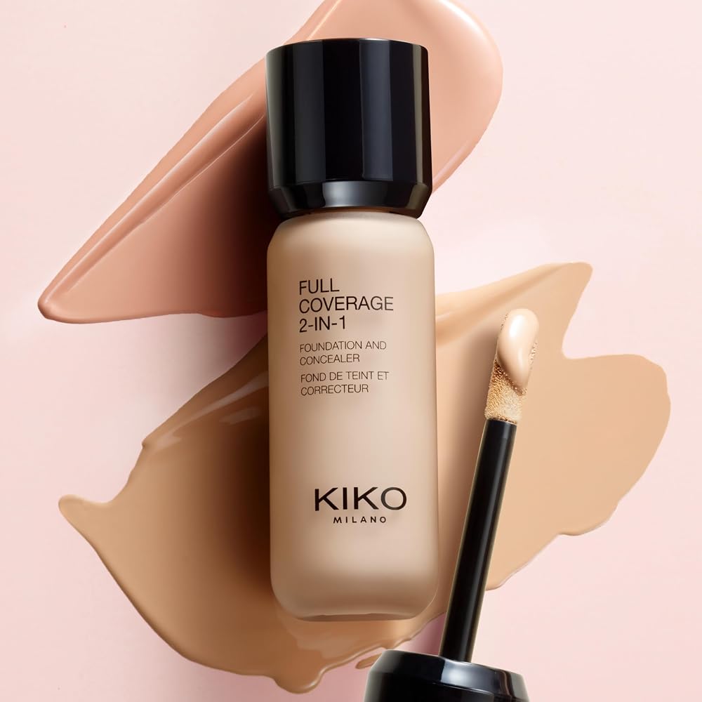 KIKO Milano Full Coverage 2-in-1 Foundation & Concealer 06 - WB 15, Fond De Teint/Correcteur 2 En 1 À Couvrance Élevée - Image 10