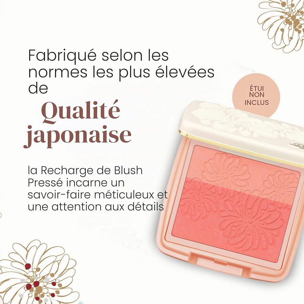 PAUL & JOE Recharge Blush Poudre Pressee 08 Capricious Cat, Poudre, 5g (Recharge Uniquement), Fabriqué au Japon - Image 11