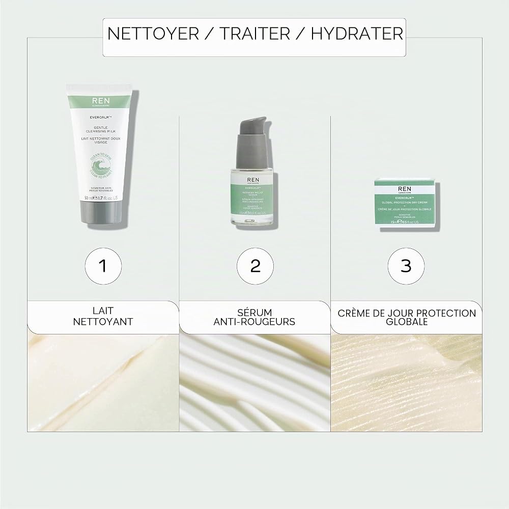 REN Clean Skincare Evercalm™ Lait nettoyant doux, format voyage 50 ml - Image 3