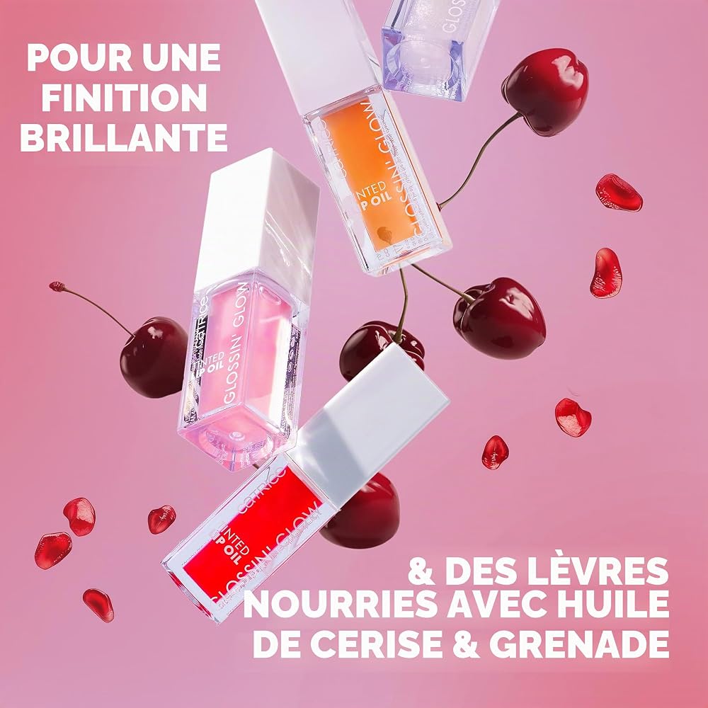 Catrice gloss lèvres Glossin' Glow Tinted Lip Oil huile à lèvres - 4 ml | Hydratant, Protecteur, Effet colorant, Avec huiles, Huile à lèvres, Fini brillant - Image 4