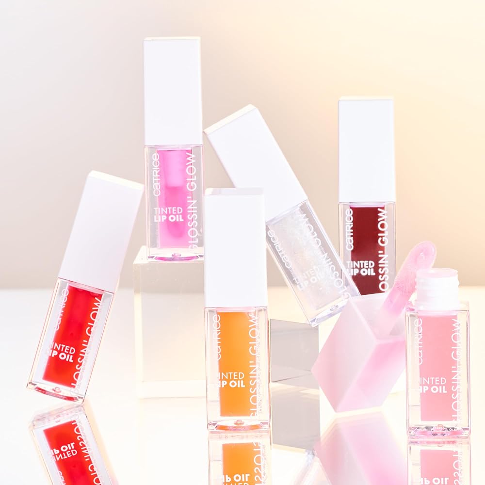 Catrice gloss lèvres Glossin' Glow Tinted Lip Oil huile à lèvres - 4 ml | Hydratant, Protecteur, Effet colorant, Avec huiles, Huile à lèvres, Fini brillant - Image 9