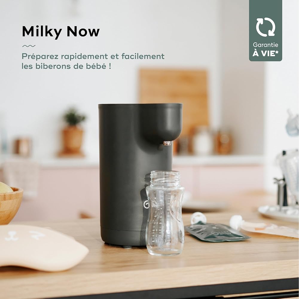 Babymoov Préparateur de biberons instantané Milky Now - Chauffe et maintient au chaud jusqu'à 6h - Jusqu'à 12 biberons, bleu - Image 2