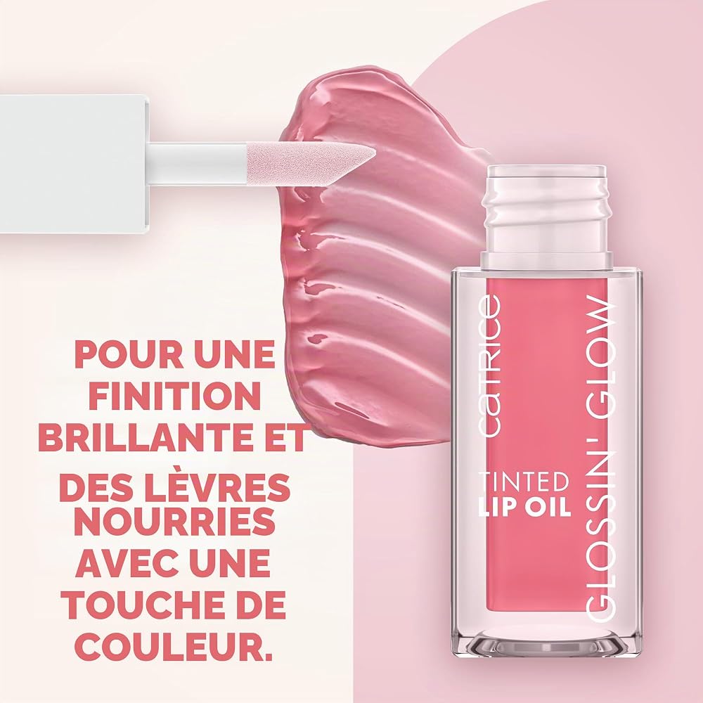 Catrice gloss lèvres Glossin' Glow Tinted Lip Oil huile à lèvres - 4 ml | Hydratant, Protecteur, Effet colorant, Avec huiles, Huile à lèvres, Fini brillant - Image 3