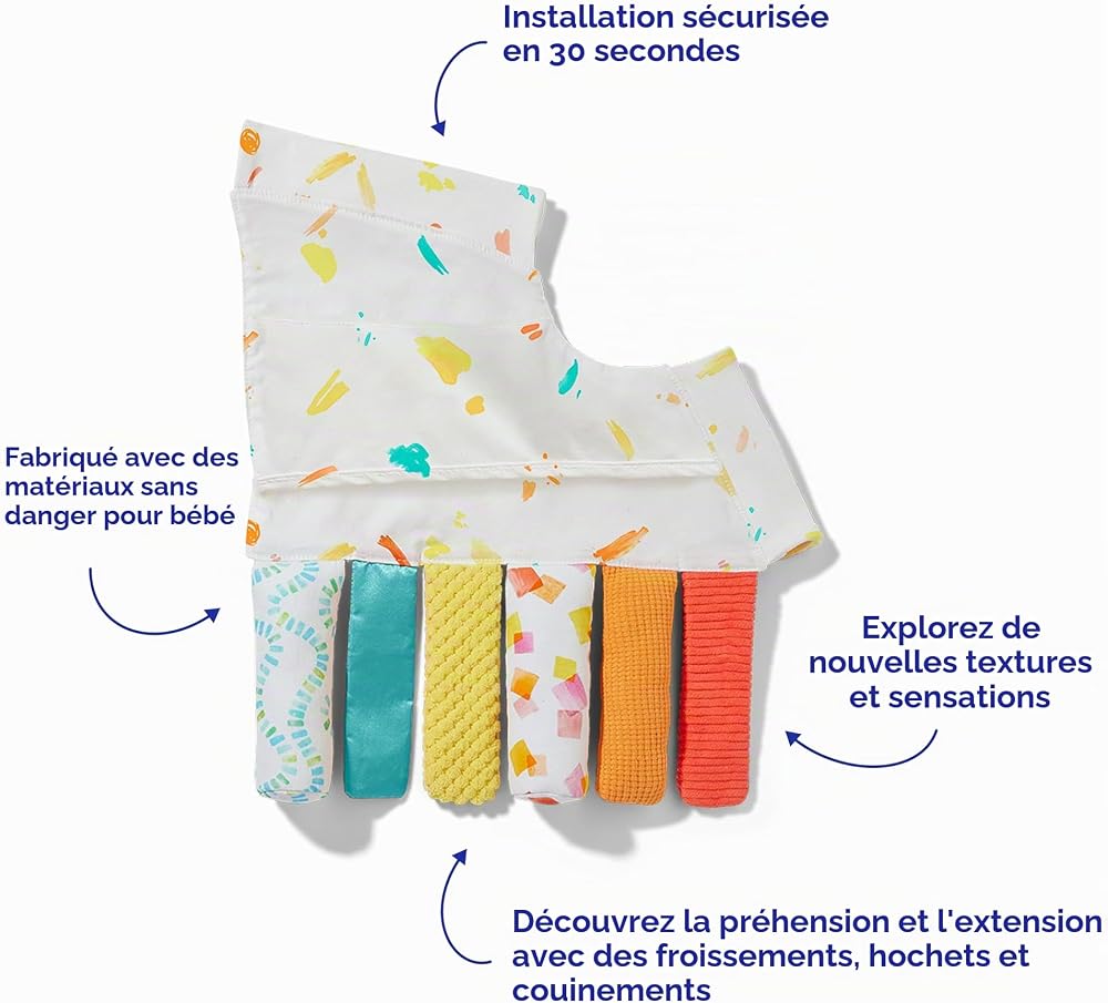 Lovevery Le Jouet des Tissus Sensoriels, Jouets Amovible, L’Accessoire idéal pour Le Tapis d’Éveil pour Bébé de Lovevery Play Gym, dès la Naissance - Image 5