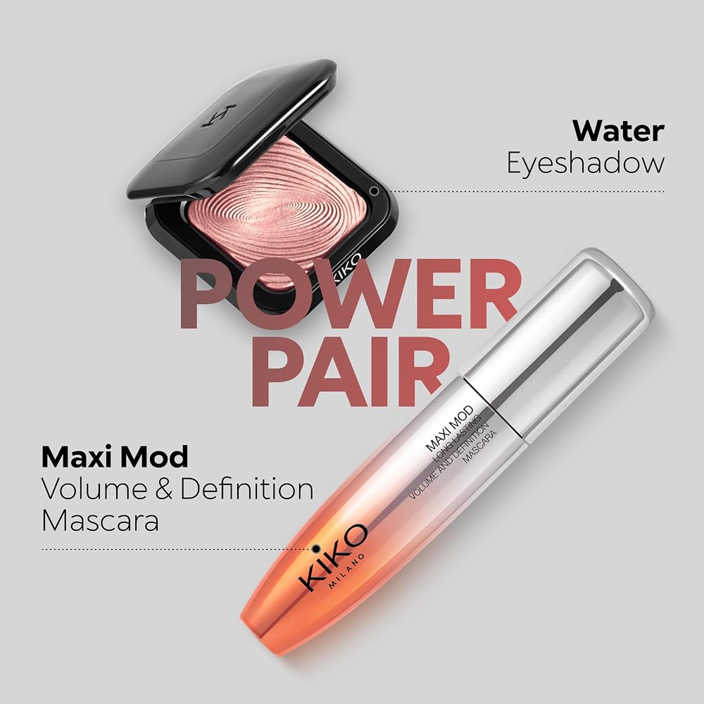KIKO Milano Maxi Mod Mascara | +200% Volume | Tenue 10 Heures | Huile d’Argan | Mini Brosse | Noir Intense - Image 10