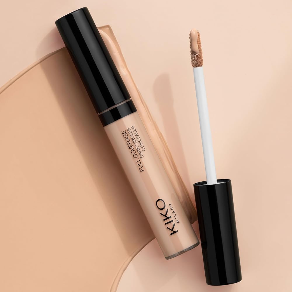 KIKO Milano Full Coverage Dark Circles Concealer 03 | Correcteur Liquide Haute Couvrance Pour Le Contour Des Yeux Et Le Visage - Image 10