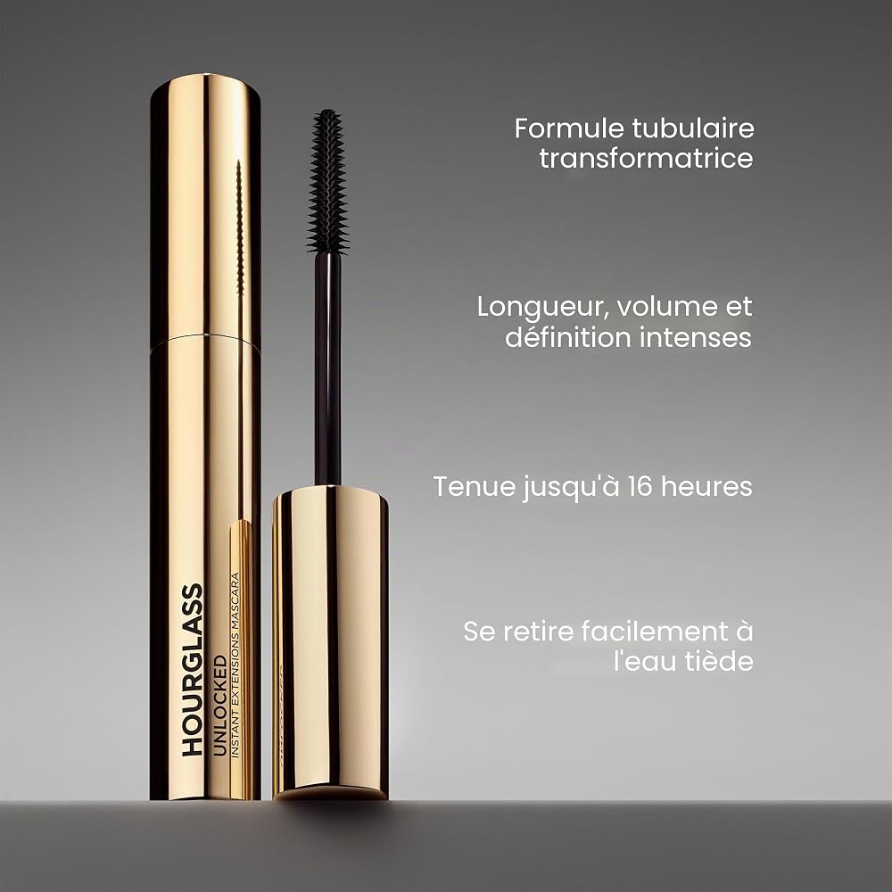 Hourglass Mascara à extensions instantanées débloquées en mousse autobronzante. Mascara définissant et allongeant pour des cils spectaculaires. Sans cruauté et végétalien - Image 7