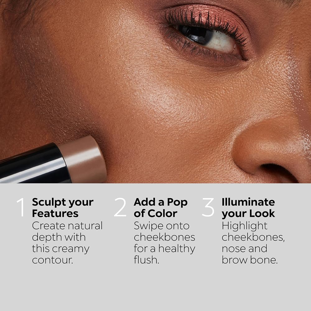 KIKO Milano Sculpting Touch Creamy Stick Contour - Teinte 200 Hazelnut | Fini Mat | Crémeux | Noix Africaine et Extrait de Pistache | Estompable - Image 10