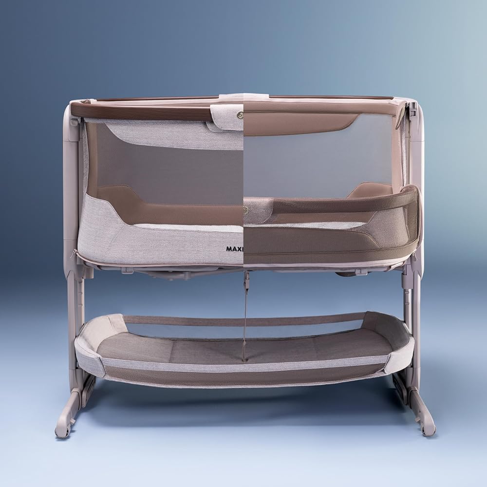 Maxi Cosi Iora Select Berceau Cododo, 0–6 mois (9 kg), Lit Cododo avec Fonction Balancelle, Pliable en un Geste, Matelas CloudCore 3 cm, 5 Hauteurs, 4 Roulettes Fluides, Easy Slide, Elegance Truffle - Image 2