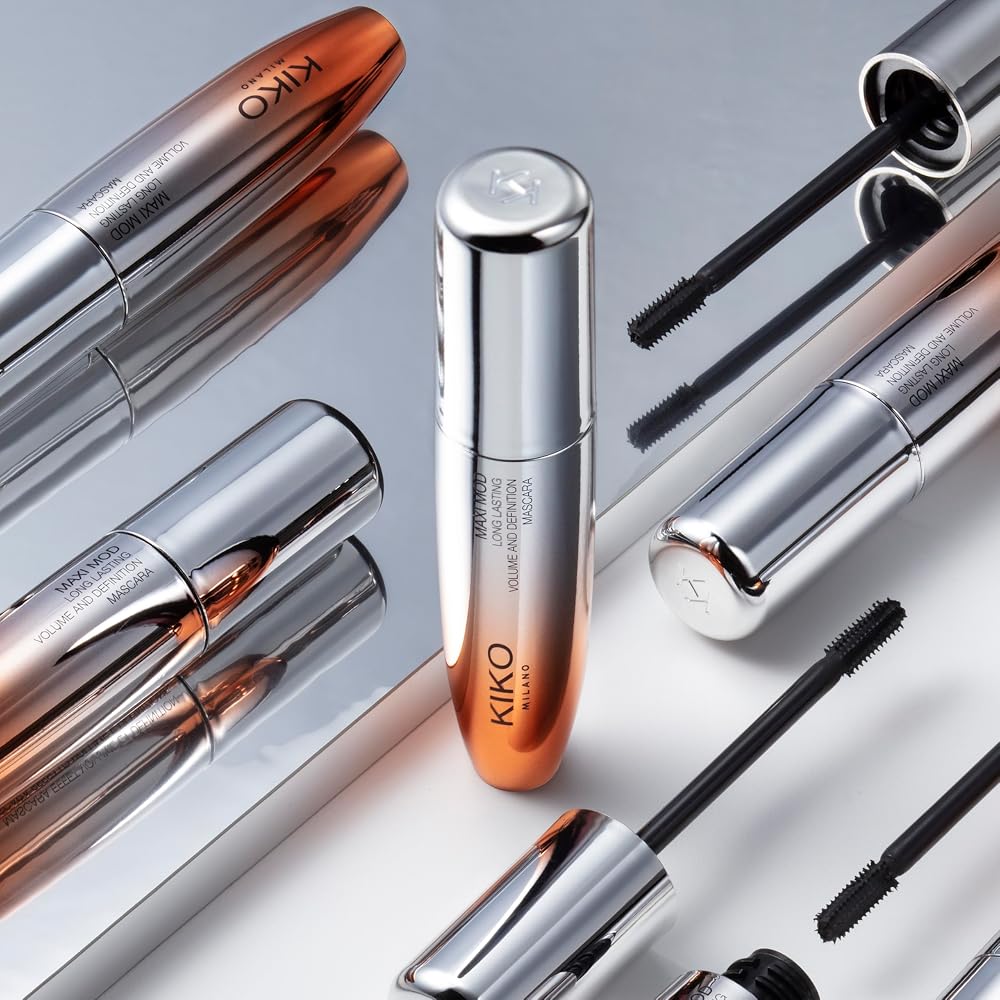KIKO Milano Maxi Mod Mascara | +200% Volume | Tenue 10 Heures | Huile d’Argan | Mini Brosse | Noir Intense - Image 11