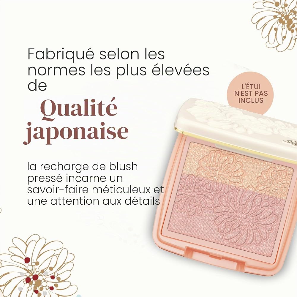 PAUL & JOE Recharge Blush Poudre Pressee 08 Capricious Cat, Poudre, 5g (Recharge Uniquement), Fabriqué au Japon - Image 4