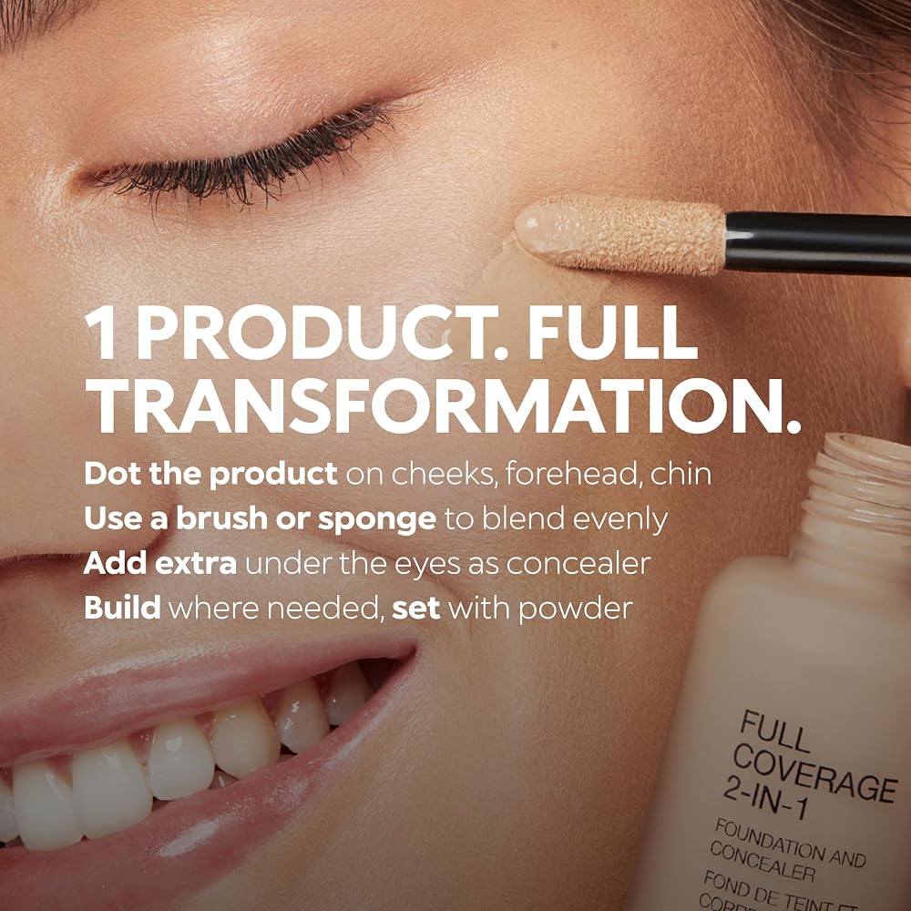 KIKO Milano Full Coverage 2-in-1 Foundation & Concealer 06 - WB 15, Fond De Teint/Correcteur 2 En 1 À Couvrance Élevée - Image 6