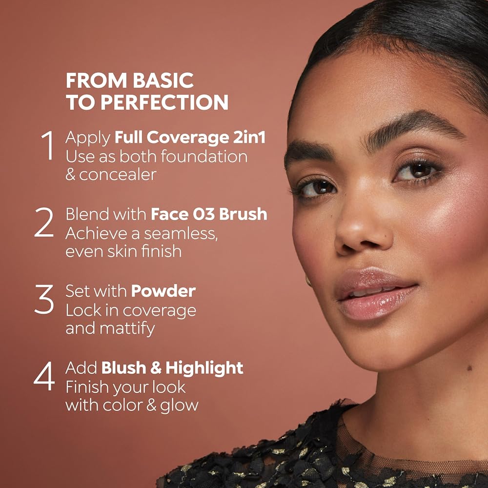 KIKO Milano Full Coverage 2-in-1 Foundation & Concealer 06 - WB 15, Fond De Teint/Correcteur 2 En 1 À Couvrance Élevée - Image 8