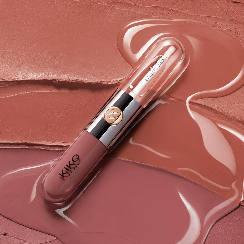 KIKO Milano Unlimited Double Touch 131 | Rouge À Lèvres Liquide En 2 Étapes, Fini Lumineux. Tenue Jusqu’À 12 Heures. Base Colorée Sans Transfert | Rouge à lèvres liquide 2 étapes | Couleur + Brillance | Durée 12 heures | Sans transfert | Lumineux - Image 11