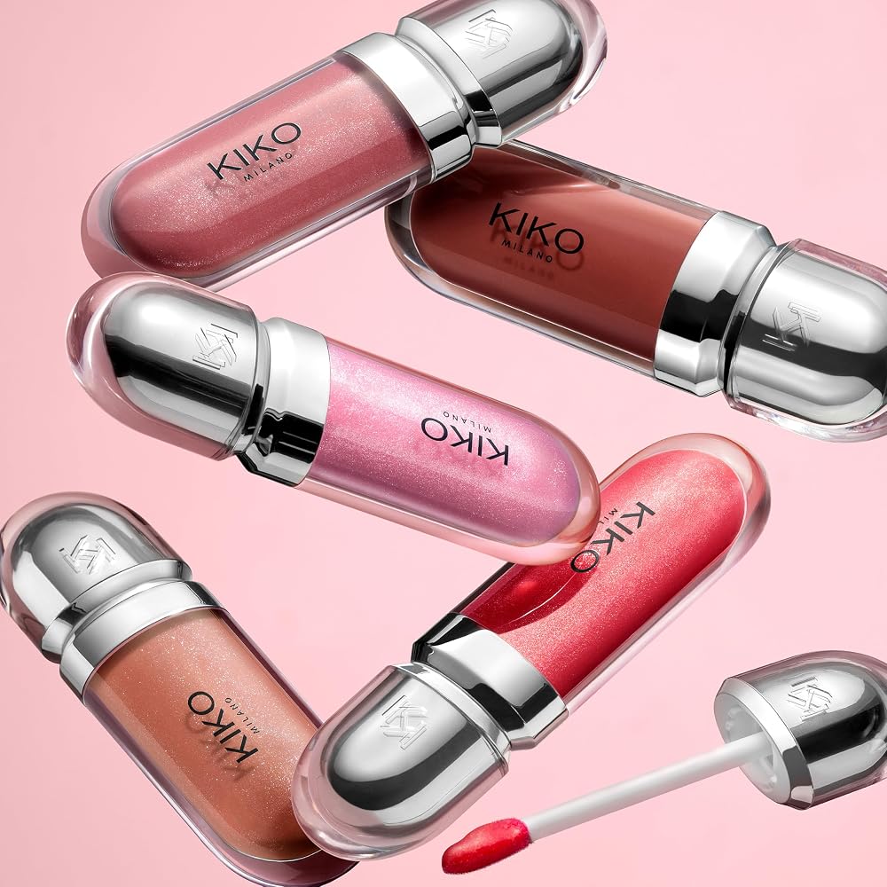 KIKO Milano 3D Hydra Lipgloss - Teinte 17 Pearly Mauve | Hydratant | Effet Volume 3D | Non Collant | Applicateur Floqué | Longue Tenue - Image 12