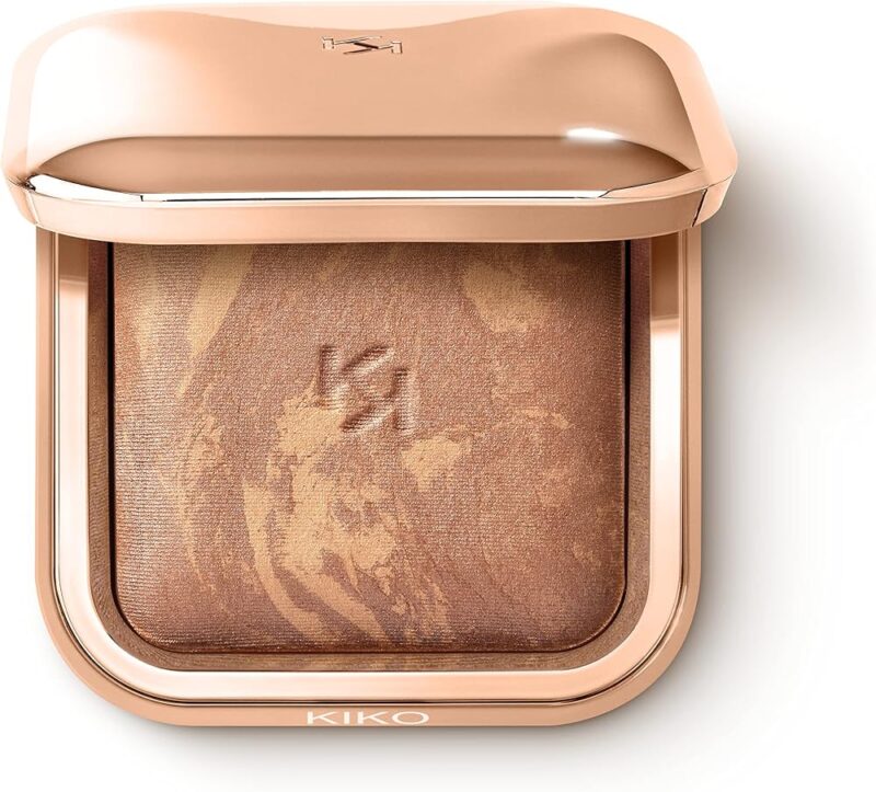 KIKO Milano Silky Glow Baked Bronzer - Teinte 02 Terracotta | Poudre Bronzante Cuite | Texture Soyeuse | Effet Bonne Mine | Acide Hyaluronique | Huile de Jojoba