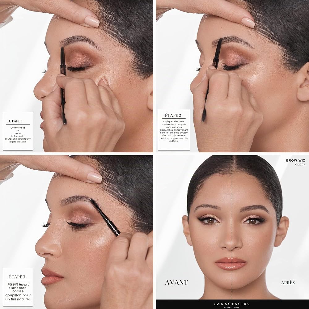 ANASTASIA BEVERLY HILLS Brow Wiz Skinny Brow Pencil - Ebony (0.085 g) - Image 4