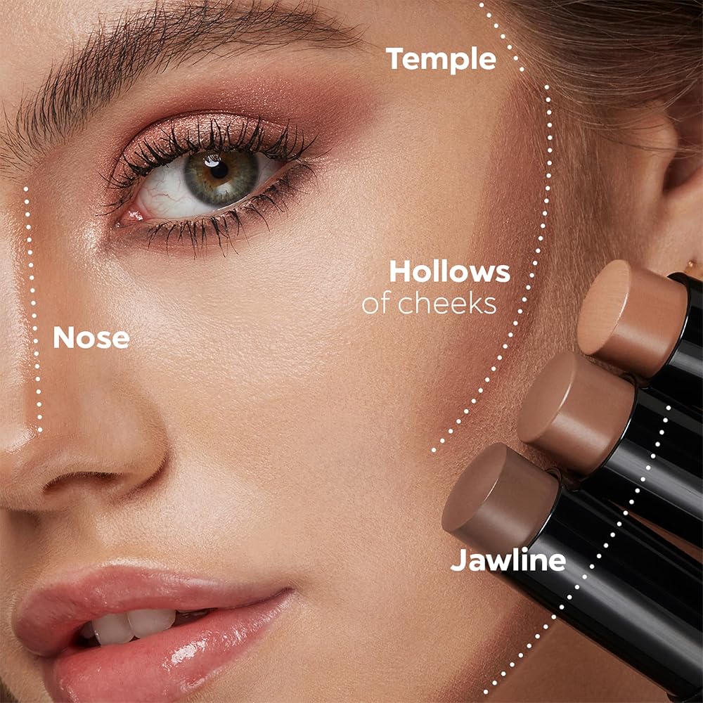KIKO Milano Sculpting Touch Creamy Stick Contour - Teinte 200 Hazelnut | Fini Mat | Crémeux | Noix Africaine et Extrait de Pistache | Estompable - Image 7