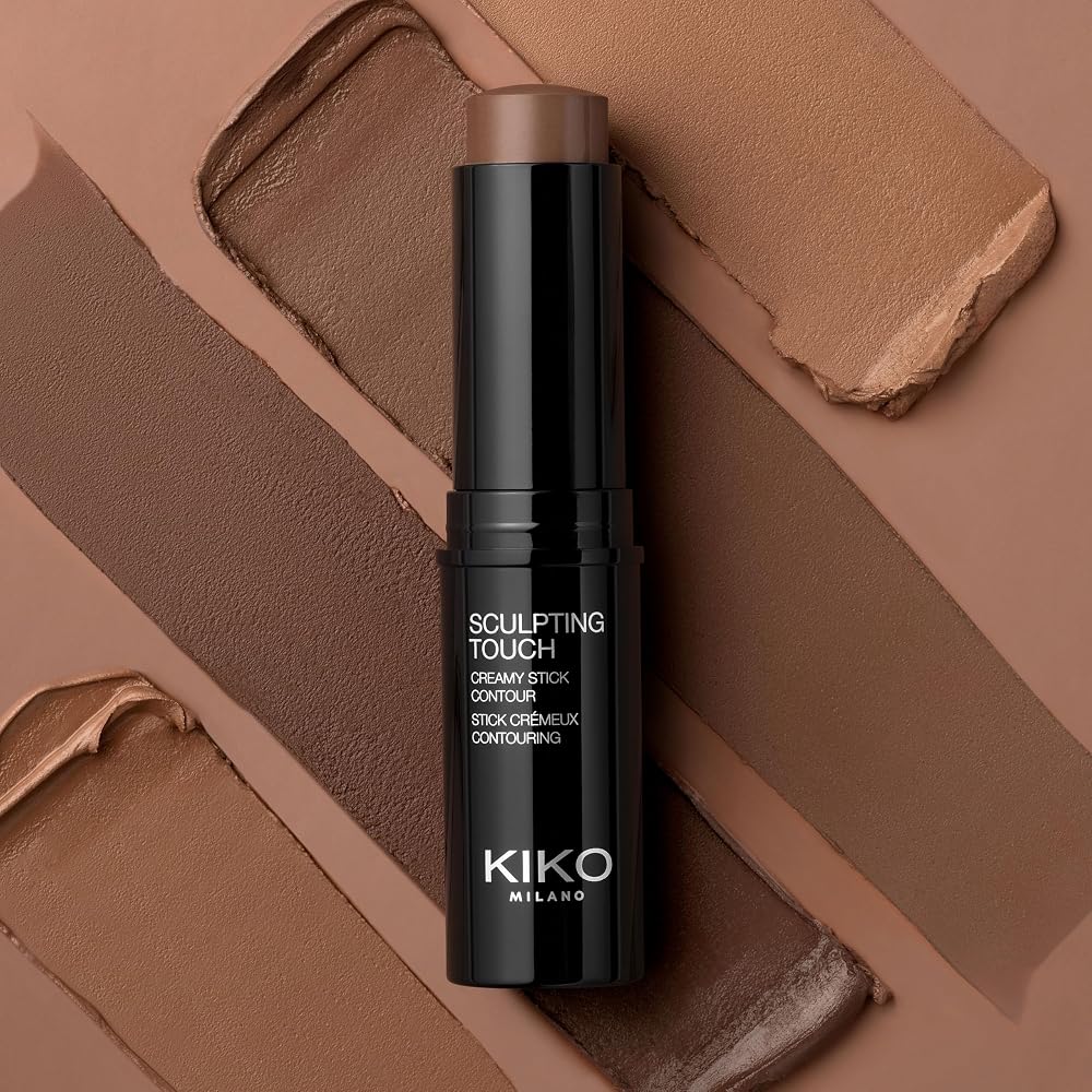 KIKO Milano Sculpting Touch Creamy Stick Contour - Teinte 200 Hazelnut | Fini Mat | Crémeux | Noix Africaine et Extrait de Pistache | Estompable - Image 12