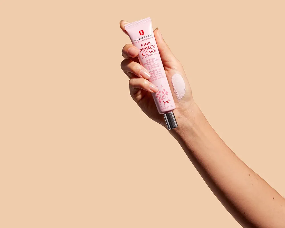 Erborian - Glow Crème - Base de Teint Illuminatrice Hydratante - Crème Lumière Visage Nacrée Effet Ultra-Radieux et Perfecteur - Cosmétique Coréen