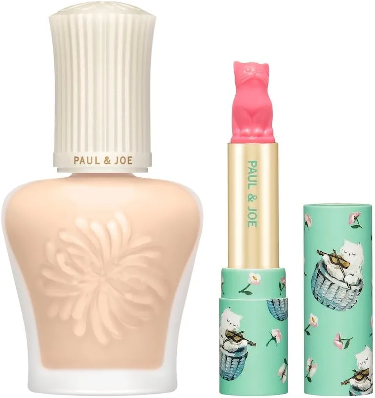 PAUL & JOE Kit Base De Maquillage Protectrice N 01 Naturel, 30ml&2.5g (SPF50+/PA++++)