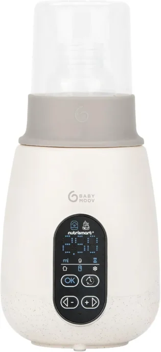 amz-51fvrtmu3ul-12598b9e Babymoov Chauffe Biberon Nomade et Stérilisateur NutriSmart(+) - Portable - Utilisation Maison et Voiture - Câble Adaptateur, Panier, Couvercle Fourni - Programmable- Fonction Maintien au Chaud 1h