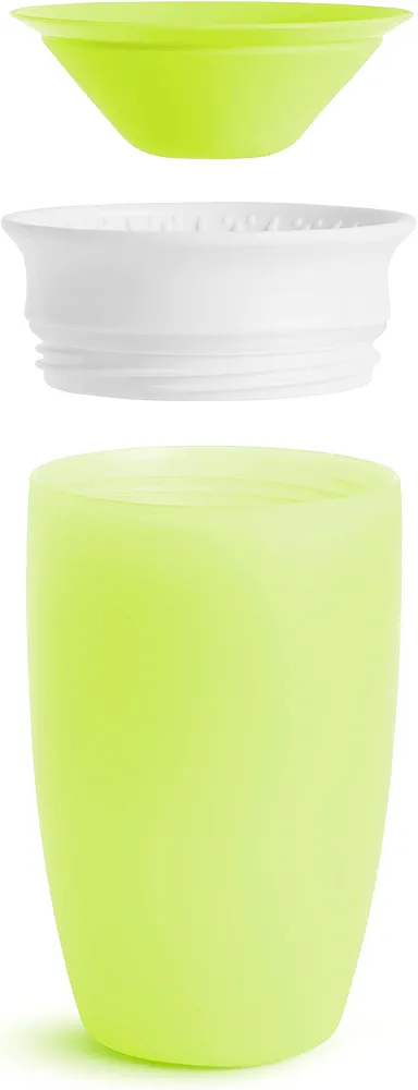 Munchkin Miracle 360 Tasse à Bec| Tasse Bébé & Tout-Petits | Sans BPA | Sans Déversement | Étanche | 12+ Mois | 10oz/296ml | 2 Pack | Bleu/Vert