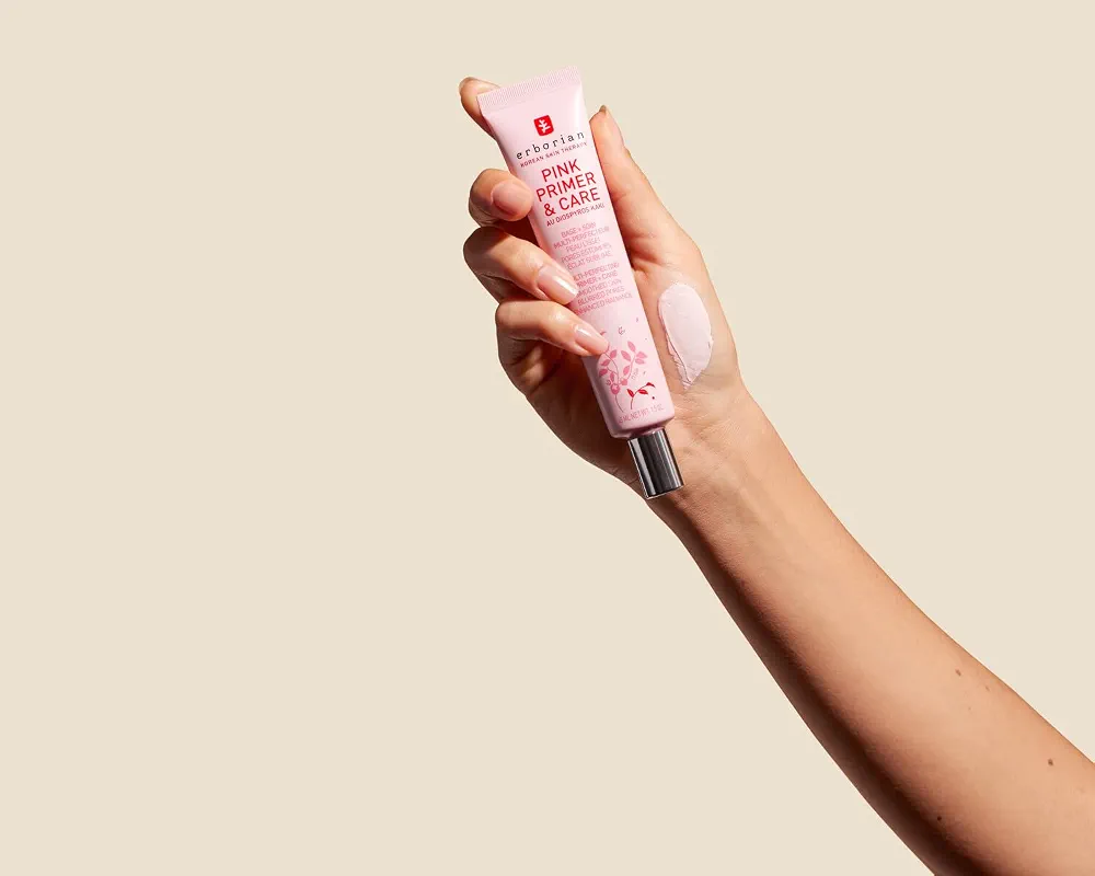 Erborian - Glow Crème - Base de Teint Illuminatrice Hydratante - Crème Lumière Visage Nacrée Effet Ultra-Radieux et Perfecteur - Cosmétique Coréen