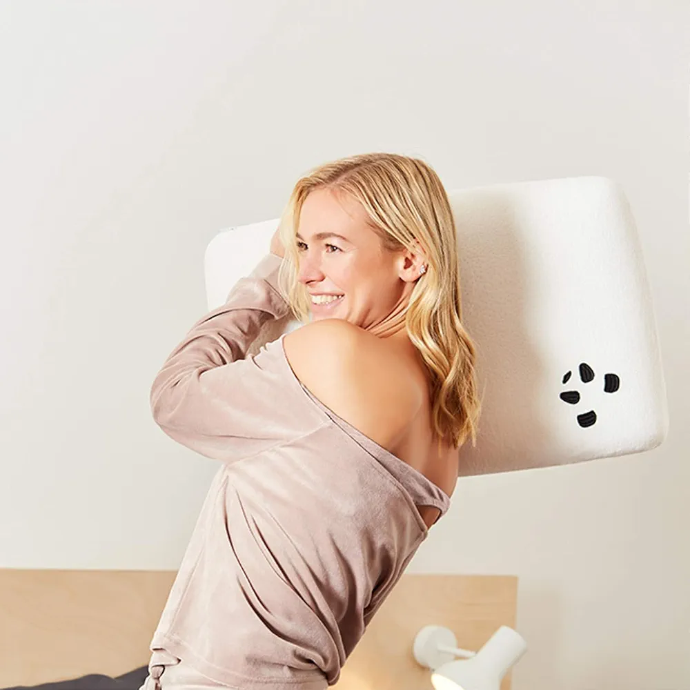 Panda London Oreiller en mousse à mémoire de forme en bambou – Soutien orthopédique, housse en bambou, essai de 30 nuits