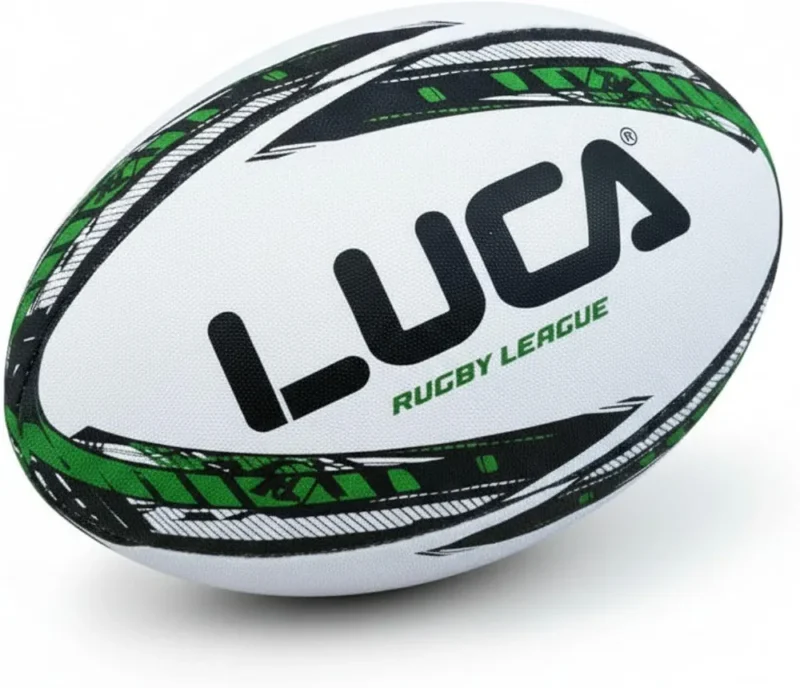 LUCA Rugby Ball Sizes 3, 4 & 5 Hand Stitched Super Grip 3-Ply Construction